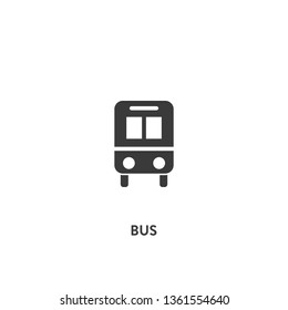 bus icon vector. bus sign on white background. bus icon for web and app