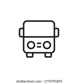 bus icon vector sign symbol