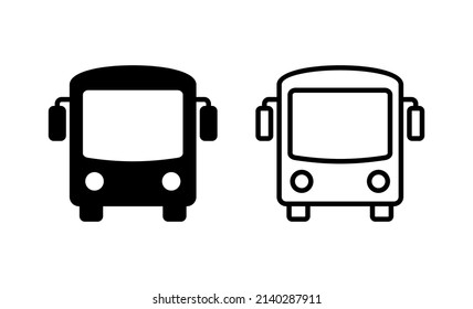 Bus icon vector. bus sign and symbol