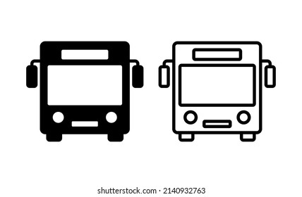 Vector de icono de bus. símbolo y señal de bus