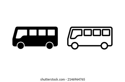 Bus icon vector. bus sign and symbol