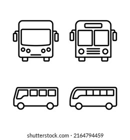 Bus icon vector. bus sign and symbol