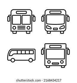 Bus icon vector. bus sign and symbol