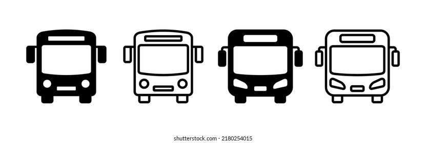 Bus icon vector. bus sign and symbol