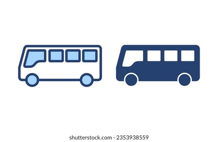 Bus icon vector. bus sign and symbol