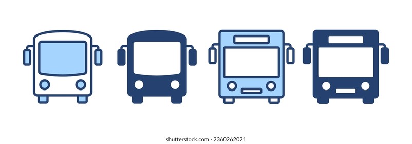 Bus icon vector. bus sign and symbol