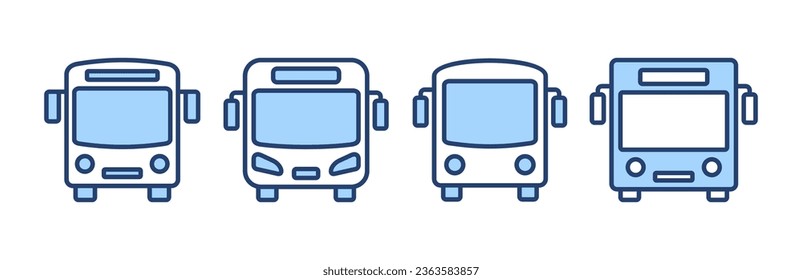 Bus icon vector. bus sign and symbol