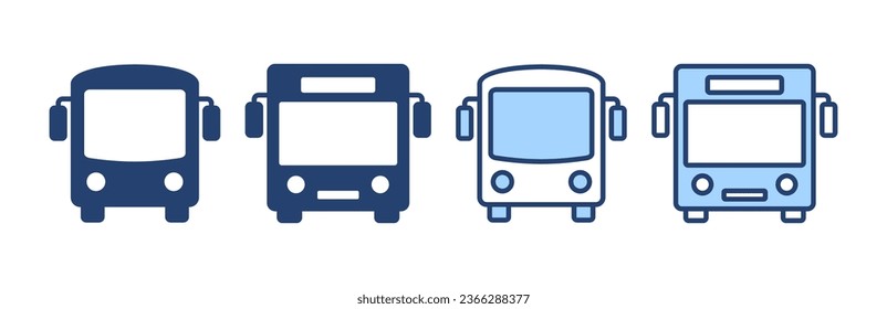 Bus icon vector. bus sign and symbol