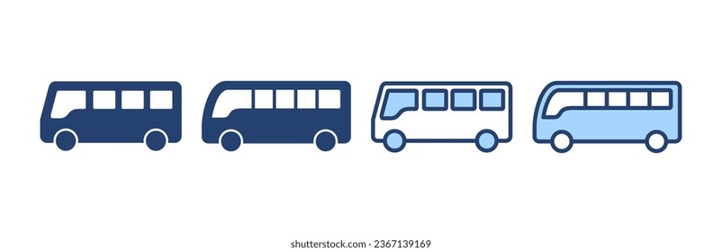 Bus icon vector. bus sign and symbol