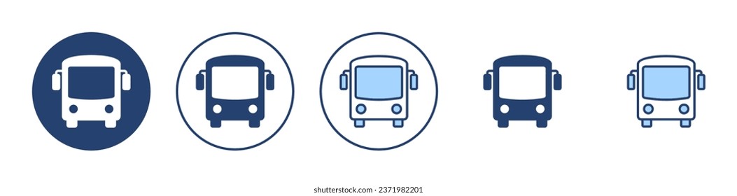 Bus icon vector. bus sign and symbol