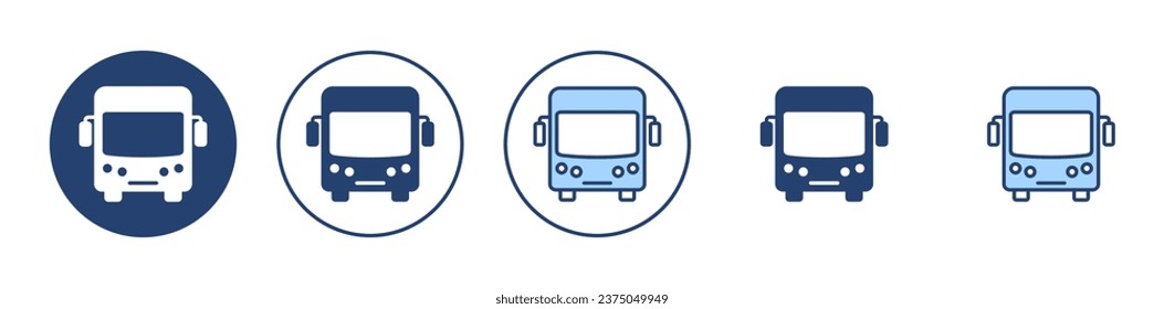 Bus icon vector. bus sign and symbol