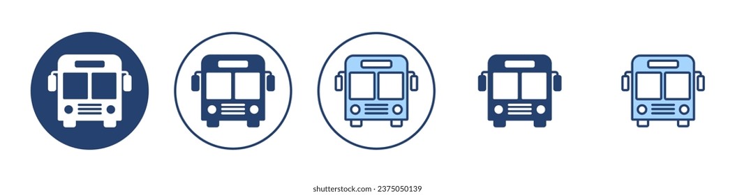 Bus icon vector. bus sign and symbol