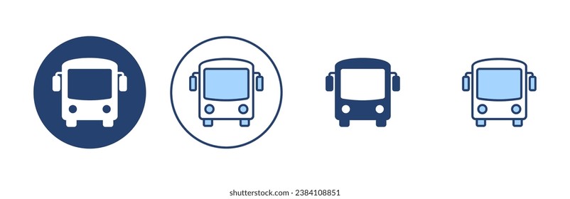 Bus icon vector. bus sign and symbol