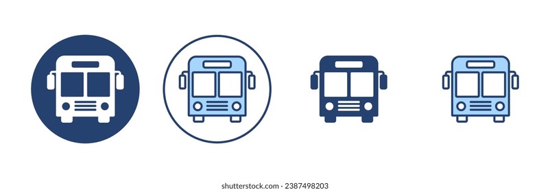 Bus icon vector. bus sign and symbol