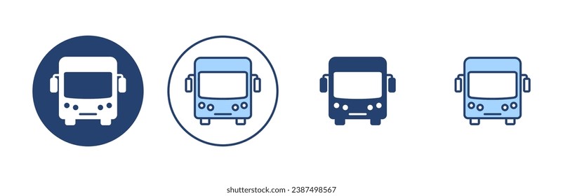 Bus icon vector. bus sign and symbol