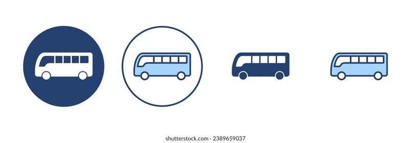 Bus icon vector. bus sign and symbol