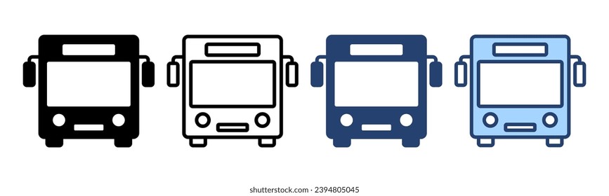 Bus icon vector. bus sign and symbol