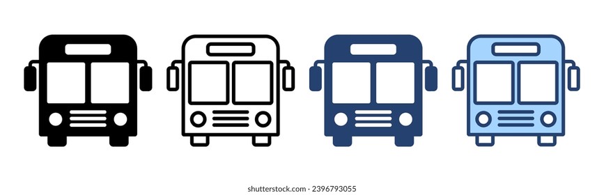 Bus icon vector. bus sign and symbol