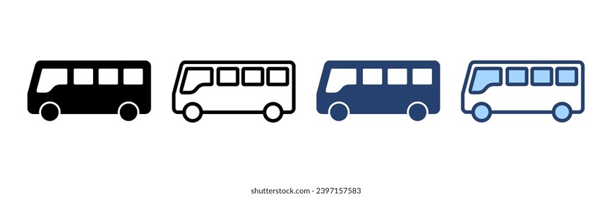 Bus icon vector. bus sign and symbol