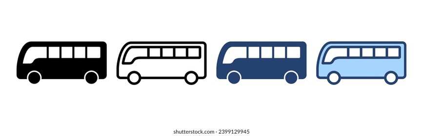 Bus icon vector. bus sign and symbol