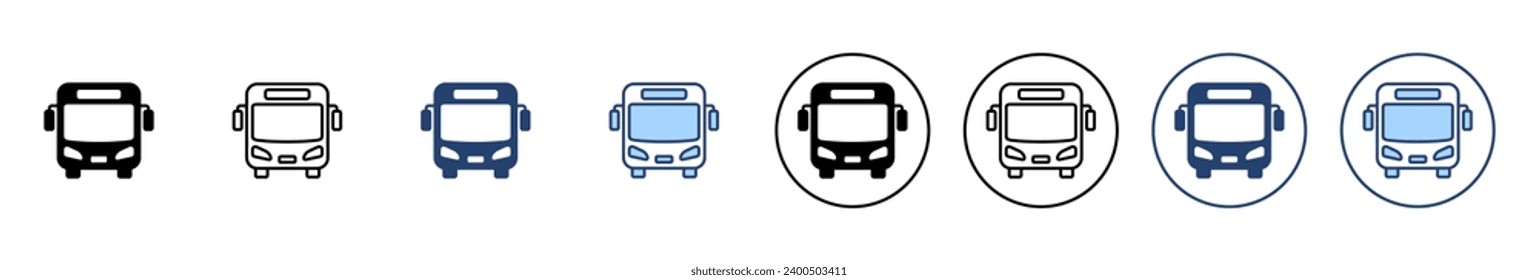 Bus icon vector. bus sign and symbol