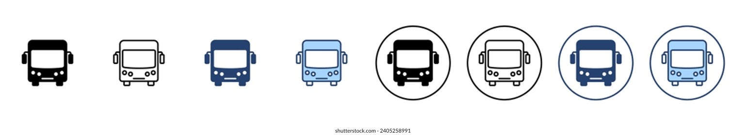 Bus icon vector. bus sign and symbol