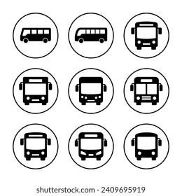 Bus icon vector. bus sign and symbol