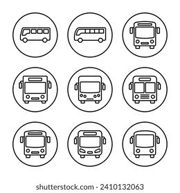 Bus icon vector. bus sign and symbol