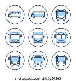 Bus icon vector. bus sign and symbol