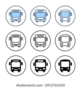 Bus icon vector. bus sign and symbol