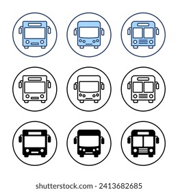 Bus icon vector. bus sign and symbol