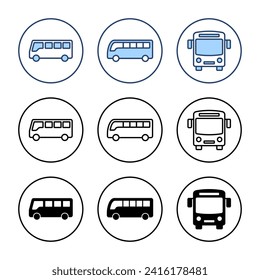 Bus icon vector. bus sign and symbol