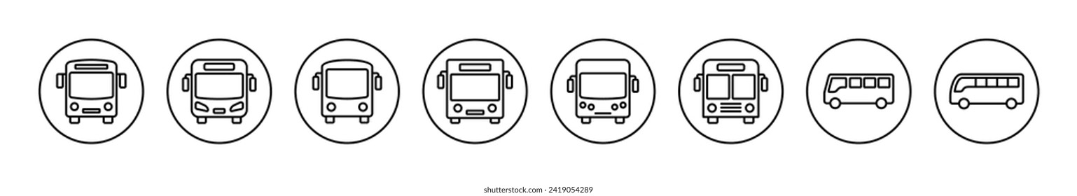 Bus icon vector. bus sign and symbol