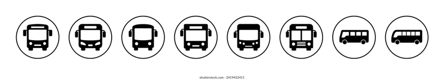 Bus icon vector. bus sign and symbol