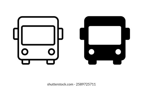 Bus icon vector. bus sign and symbol