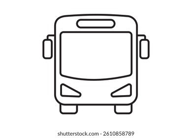 Bus icon vector. bus sign and symbol
