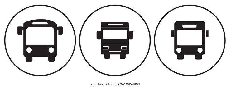 Bus icon vector. bus sign and symbol