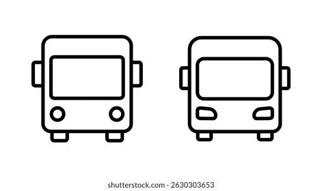 Bus icon vector. bus sign and symbol