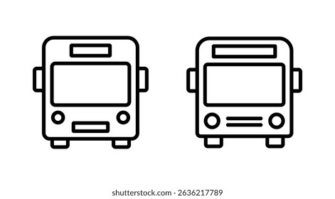 Bus icon vector. bus sign and symbol
