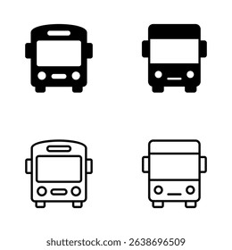 Bus icon vector. bus sign and symbol