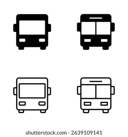 Bus icon vector. bus sign and symbol