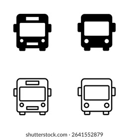 Bus icon vector. bus sign and symbol
