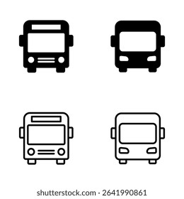 Bus icon vector. bus sign and symbol