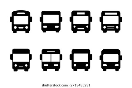 Vector del icono del autobús. señal y símbolo del autobús