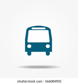Bus icon, vector signs