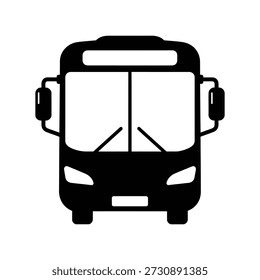 Bus-Symbol, Vektorgrafik, Silhouette, isoliertes Design