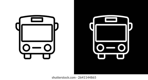 Bus icon vector simple element illustration editable