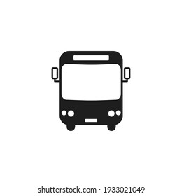 Vector de icono de bus. Signo de transporte simple