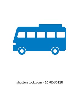 Bus icon vector, solid logo illustration, pictogram isolated on white