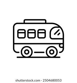 Icono de autobús Vector ilustración de stock